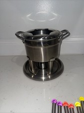 FARBERWARE COMMERCIAL PRO 21 PIECE DELUXE 18/10 STAINLESS STEEL FONDUE SET