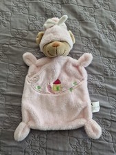 Doudou NICOTOY ours plat rose