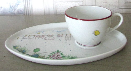 Set petit déjeuner porcelaine - set,