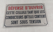 Ancienne plaque en tôle /