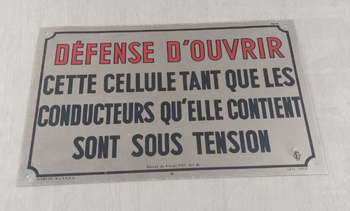 Ancienne plaque tôle - ancienne,