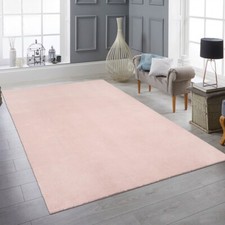 Tapis à poils longs en blush
