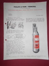 ancienne publicité phillips pain vermorel 1953 extincteur incendie