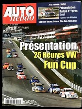 AUTO HEBDO du 27/06/2001; Présentation 24 Heures VW Fun Cup/ GP d'Europe