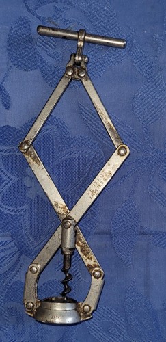 Ancien tire bouchon metal - bouchon,