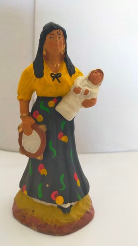 Santon bohémienne signé - bohémienne,