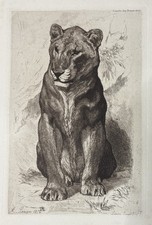 Auguste Lançon Gravure Eau