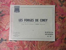 LES FORGES DE CINEY pièces