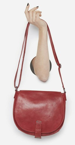 Sac besace cuir - rouge, ikks