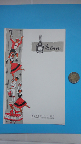 Ancien menu benedictine - ancien,