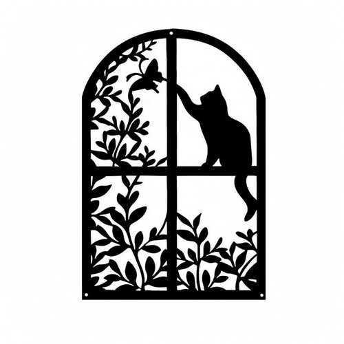Chat papillon noir - et,