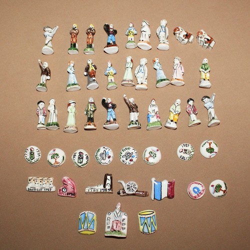 Set fèves en - de, porcelaine