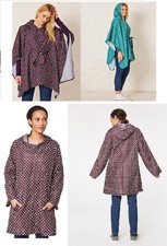 Pensée Braintree Cape de Pluie Poncho Veste Imperméable à Points Mauve Turquoise