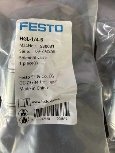 One new festo - one, valve