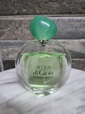 Acqua di Gioia by Giorgio Armani, 3.4 oz Eau De Parfum Spray for Women 80% Full