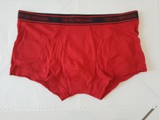 EMPORIO ARMANI BOXER HOMME TAILLE L COLORIS ROUGE 95% COTON REF 8A717