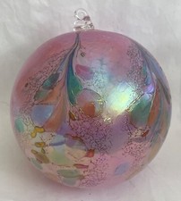 Handblown Art Glass Ornament Classic XL Borowski Germany 20.5" circumference