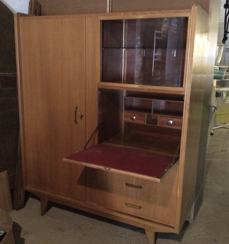 Meuble secretaire vintage - secretaire,
