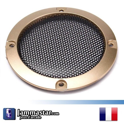 Grille haut parleur dorée - de, haut-parleur