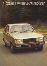 Peugeot 104 brochure/brochure, 1977, German, 16 pages