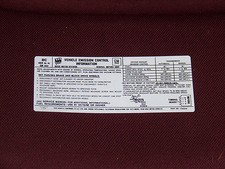 73 BUICK 455-4V MANUAL & AUTOMATIC EMISSION DECAL 1973 EMISSIONS GRAN SPORT ELEC