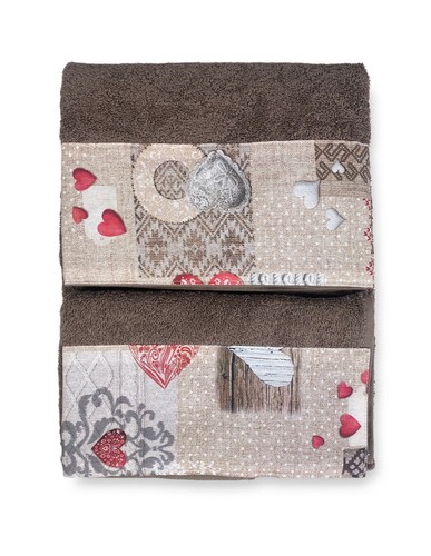 Set serviettes bordure - serviettes, à