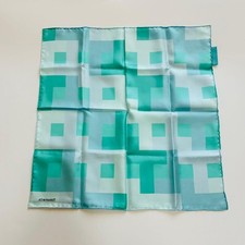 Mini écharpe en soie bleu clair Tiffany & Co. inutilisée 44 x 44 cm