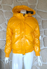 Doudoune courte jaune marque