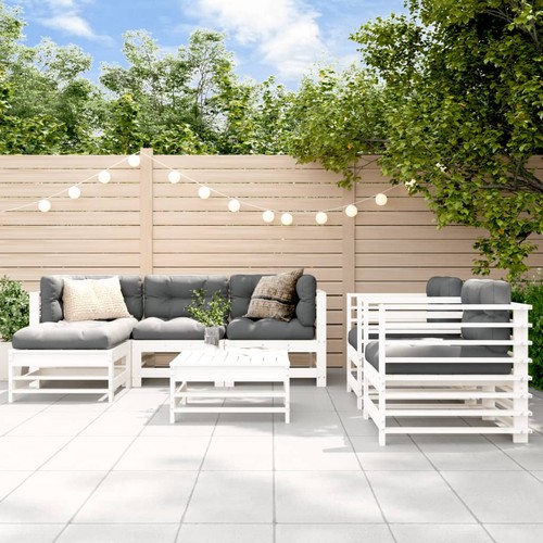 Salon jardin avec coussins - jardin,
