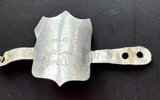 Plaque d'identité ancienne