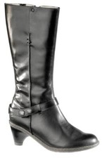 Bottes Dr Martens Slip On Jenna Mi-Mollet Noir Palatino 12301001 DOC