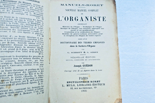 Orgue roret 1905 - orgue,
