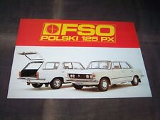 1980 Top Rarity Stunning Brochure FSO Polski Fiat 125 PX!!!