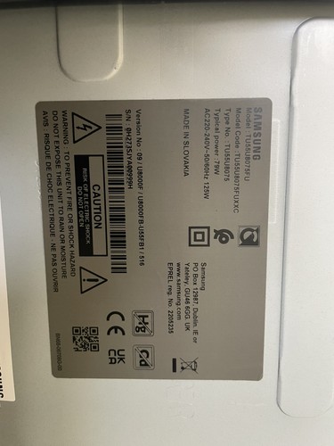 Pièces samsung tu55u8075fu - tv,