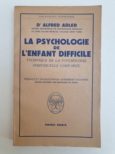 Alfred adler la psychologie - alfred,