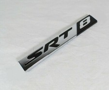 Chrysler 300 Jeep Grand Cherokee SRT8 Emblem Rear Trunk Black Chrome SRT-8 Badge