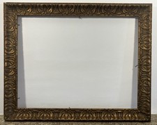 Ancien cadre art déco circa 1920 - 12F 12P 15P Feuillure : 50,5 x 65 cm