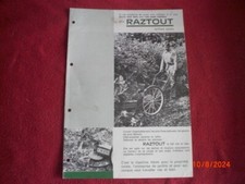 BROCHURE   PUBLICITAIRE    FAUCHEUSE DEBROUSSAILLEUSE   RAZTOUT