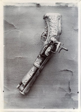 France, Antique Pistol Photograph, Vintage Cavalry Pistol Citrate p