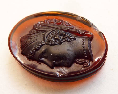 Camée 19e siècle verre - ,