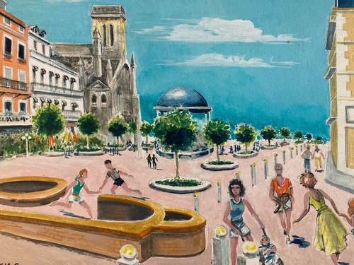 Belle peinture huile - belle,