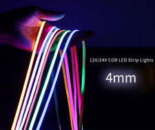Ultra Thin COB LED Strip DC 12V 4mm Width Flexible 480LEDs/m Tape Light Strips