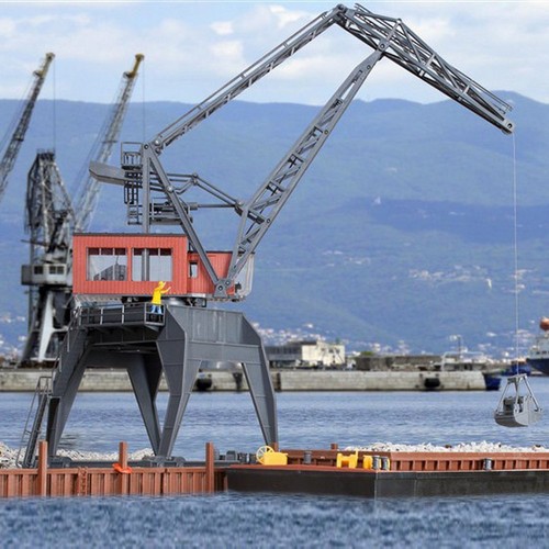 Grue port pour chargement - grue,