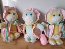 Lot of 3 Vintage 1988 Mattel 1988 Tottles Plush Suckets with Their Diaper Cuffs