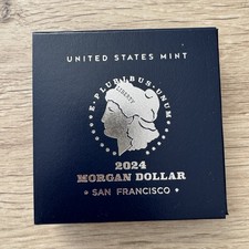 2024 S Morgan Silver Dollar $1 Proof w/COA / BE USA ÉTATS-UNIS