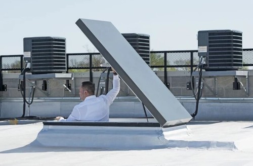 Flat roof skylight - flat,