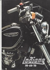 Ducati Indiana 350 650 750 circa 1987 brochure brochure depliant