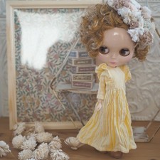 Blythe Of Shoulder Ruffle Long Dress Lemon Yellow
