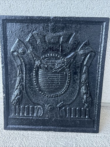 Ancienne plaque cheminée - ancienne, de