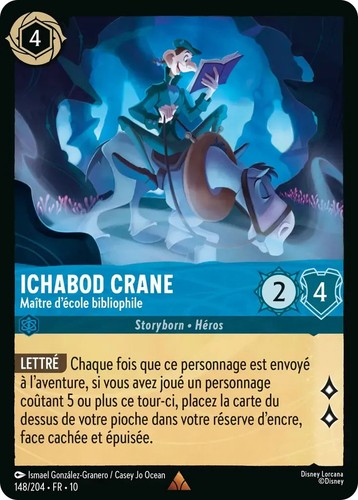 Ichabod crane maître - ichabod, - maître